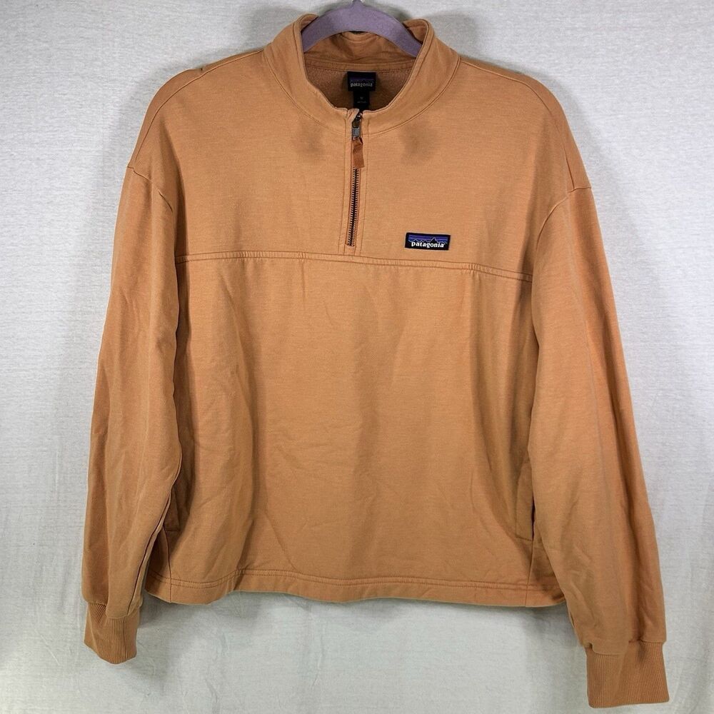 Patagonia Ahnya Pullover 1/4 Zip Orange Women's Medium